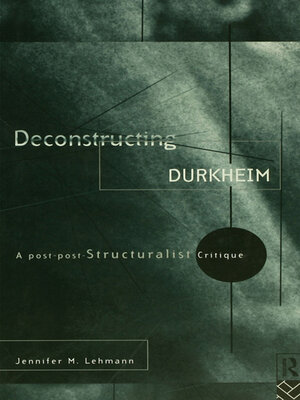 cover image of Deconstructing Durkheim